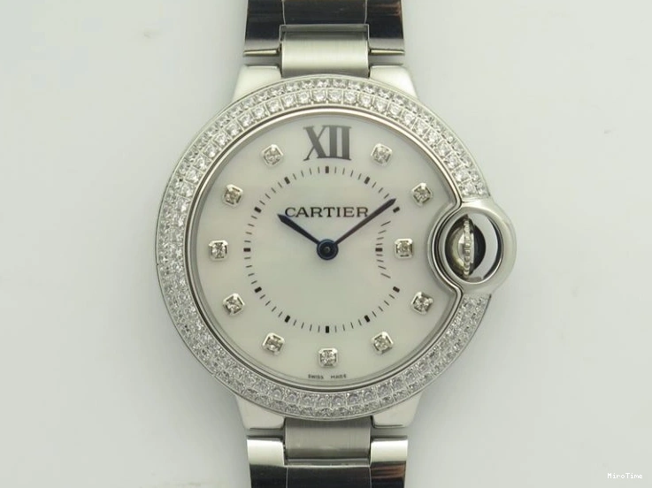 MiroTime 0424 Stretchable DayDate 40mm BP-Maker 228206 SS Green Roman Dial (Fluted Bezel) On SS Bracelet ETA 3904